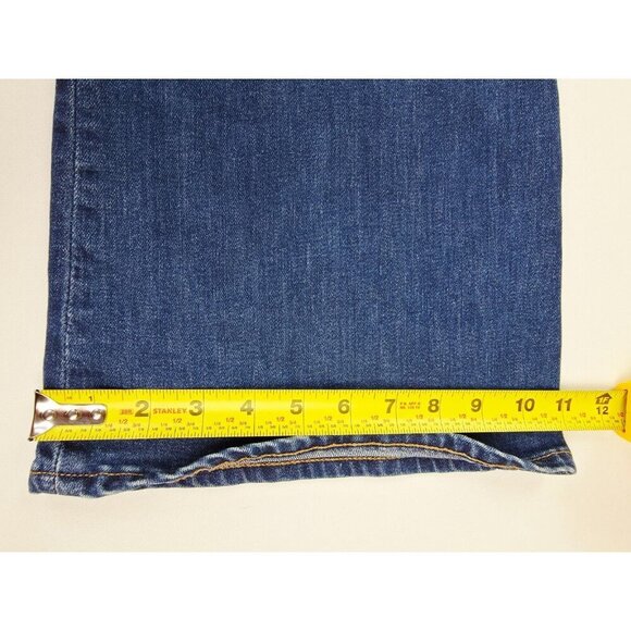 Gap 1969 Size 12 Regular Womens 31X32 Authentic Flare Blue Denim 5 Pocket Jeans - Picture 4 of 12